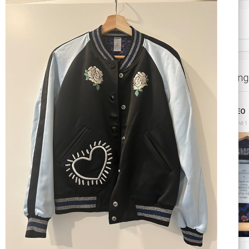 COACH X KEITH HARING REVERSIBLE SATIN JACKET